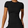 Zechuang Spring T-shirt Quick-drying Yoga Clothes Short-sleeved Fitness Tops Blouse Outdoor Running Sports Short-sleeved Women