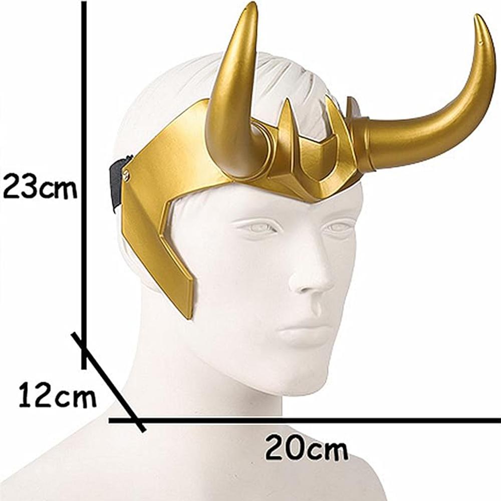 Loki Headpiece Loki Crown Maska pro karnevalové noční kostýmy Příslušenství Rekvizity