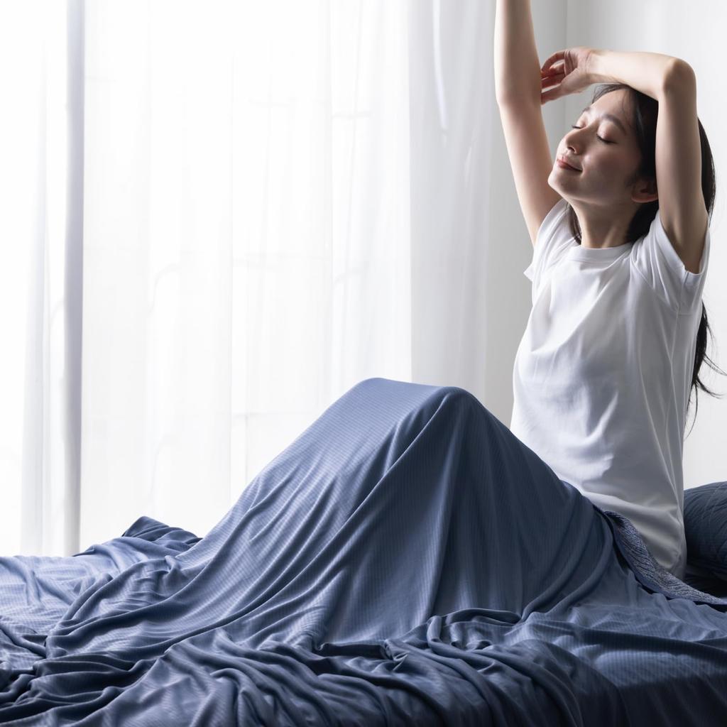 Towel blanket for cool feeling cool the moment you touch Summer blanket Stays dry Blanket Summer Reversible for use Breathable Washable Cool feeling