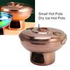 Rose Gold Dry Ice Hot Pot 410 Stainless Steel Dessert Fondue Pot Chinese Hot Pot  Home Kitchen