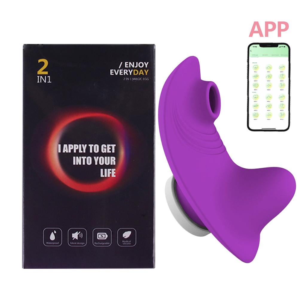 Wearable Mini Vibrator For Women Clitoris Sucker App Bluetooth Remote Control Vibro On Sexy Panties Adults Sex Toys Stimulator