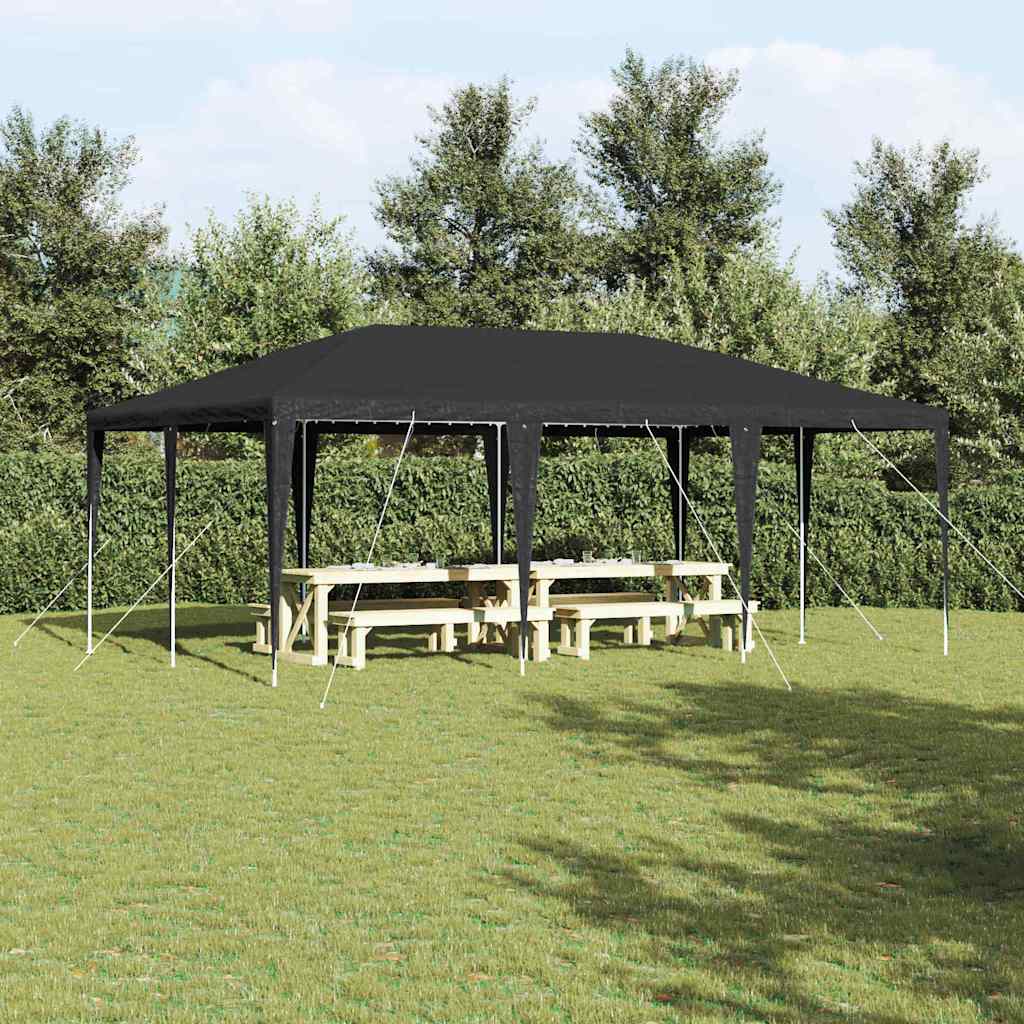 Party Tent Anthracite 600 X 400 X 266 Cm Polyethylene and Steel