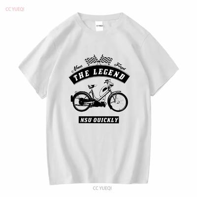 T-shirt NSU Quickly rower motocykl youngtimer samochód vintage z długim lub krótkim rękawem vintage Prany Codzienny graficzny Stylowy