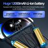 12000mAh 30000Stunden Wiedergabe Kabellose Bluetooth-Kopfhörer Magnetisches Sport-Lauf-Headset Nackenband Sport-Ohrhörer Geräuschunterdrückung