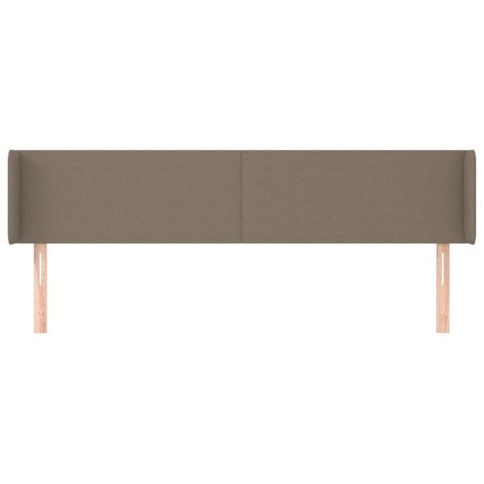 VidaXL Headboard with Ears Taupe 183x16x78-88 Cm Fabric3118506