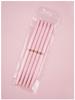 Pink Extra-Fine Liner Nail Art Brush Set with Flower Hook and Needle