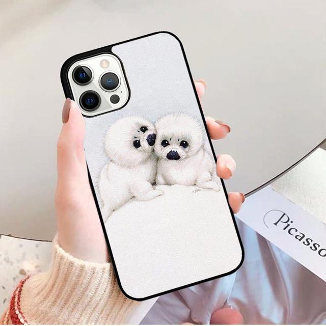 Baby Seals Phone Case Back Cover for iPhone 17 Air 16 15 14 13 11 12 Pro Max Plus Shell Coque