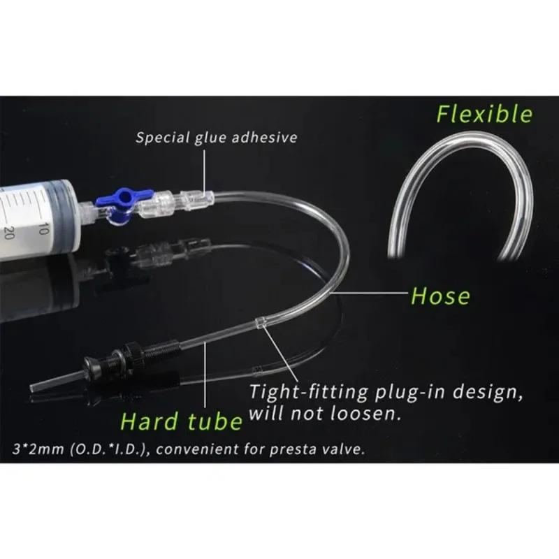 1Pc Bicycle vacuum tire self filling fluid injection tool Mountain road vehicle tire filling fluid injection syringe