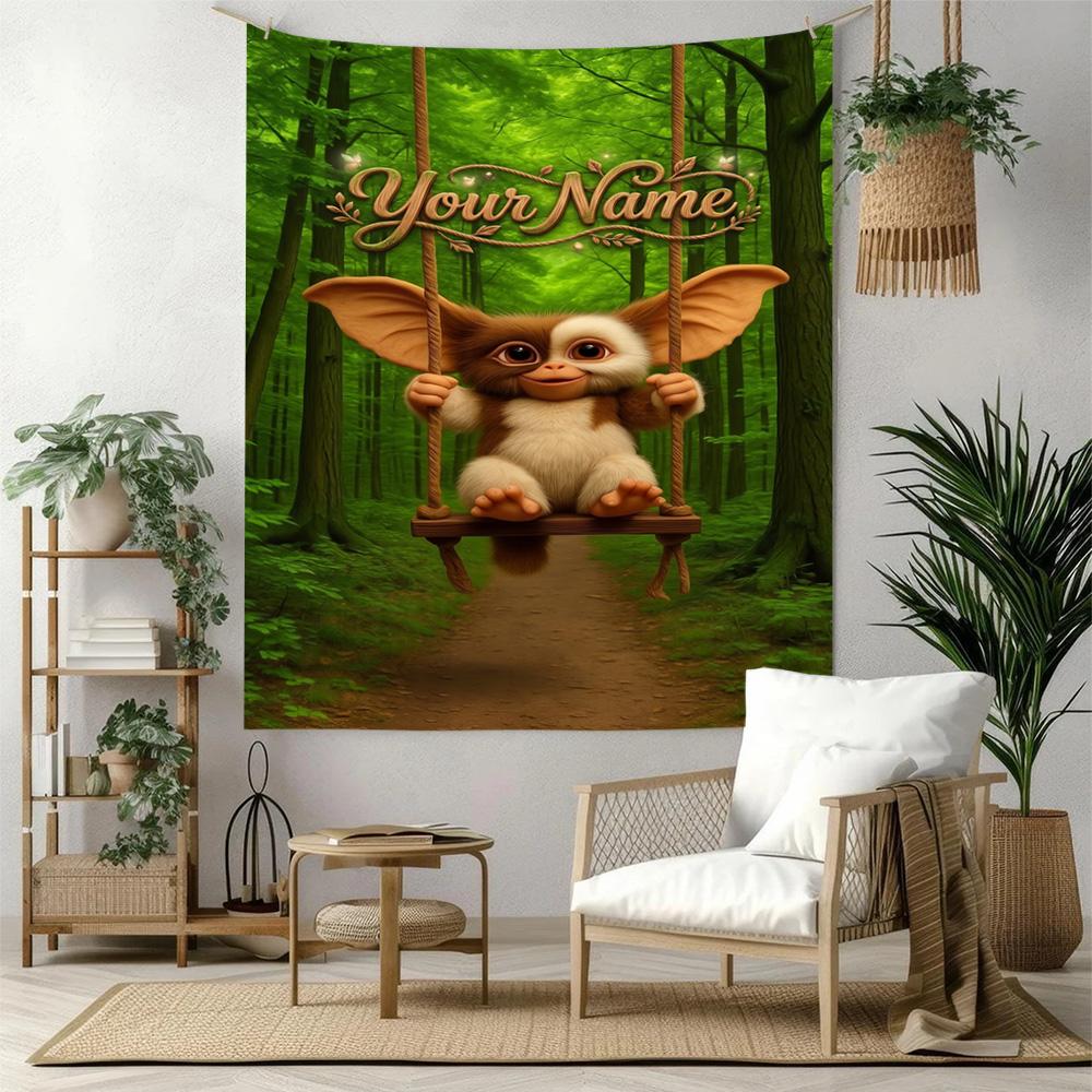 Gremlins Custom Wall Tapestry Aesthetic Wall Tapestry Non-Fading Color Ideal for Dorm Room Four Seasons Decor
