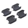 Car Upgrade Chrome Silver Carbon Fiber Door Bowl Handle Cover For Mitsubishi Pajero  Cars Accessories