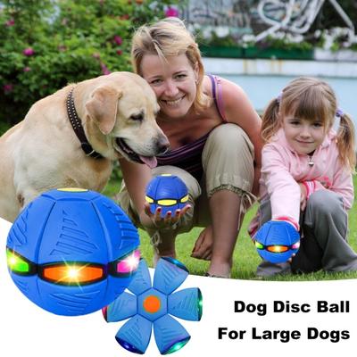 Hunde-Disc-Ball mit Lichtern Interaktives Hundespielzeug für große Hunde Magisch