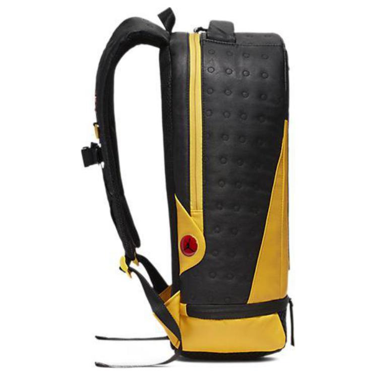 New Jordan Polyurethane Basketball Backpack Unisex Black Yellow Color Scheme Bruce Lee Color Scheme 9A1898-K1C