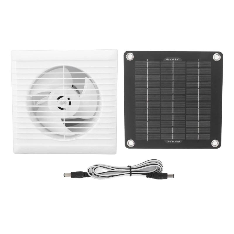 100W Solar Exhaust Fan Single/Dual/4pcs Powered Fans for Dog Chicken House Solars Panel  Air Extractor Mini Cooling Ventilator