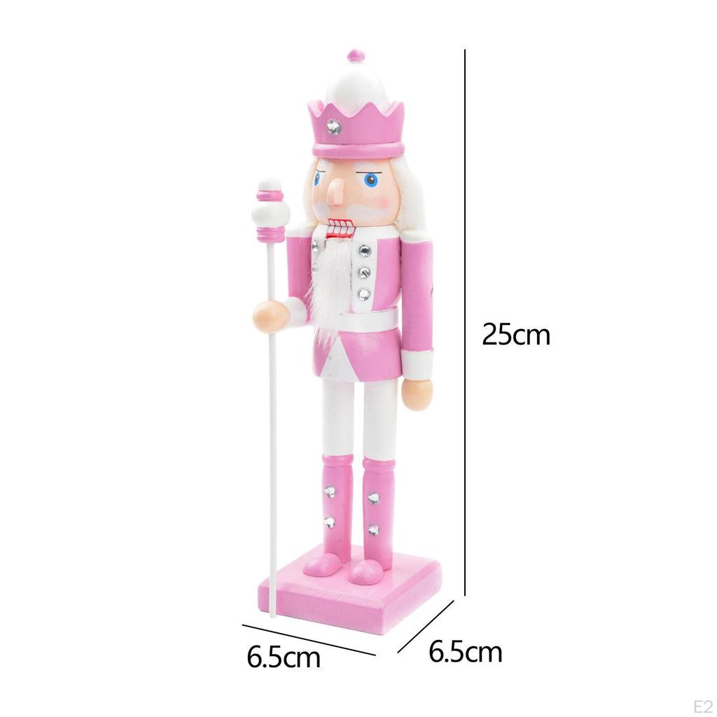 10 Inch Wooden Nutcracker Figure for Christmas Holiday Display