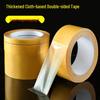 Waterproof Yellow Transparent Double-Sided Fabric Tape with Strong Adhesive and No Residue