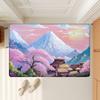 Cherry Blossom Art Pattern Hallway Carpet Non-Slip Laundry Room Mat Laundry Decor Balcony Child Living Room Bedside Area Rugs