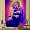 Arazzo Madonna Anni '80 Arazzo Anime Appeso Tarot Tappeti da Parete Hippie Lenzuola da Appendere in Stanza Arazzo Anime