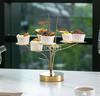 dessert table display rack bread table fruit tray Gold Dim sum Creative cake rack Restaurant Snack decoration Dessert rack