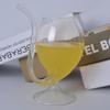 Tasse Becher Glas Wein Whiskey Hitzebeständig Saft Milch Trinkröhrchen Becher
