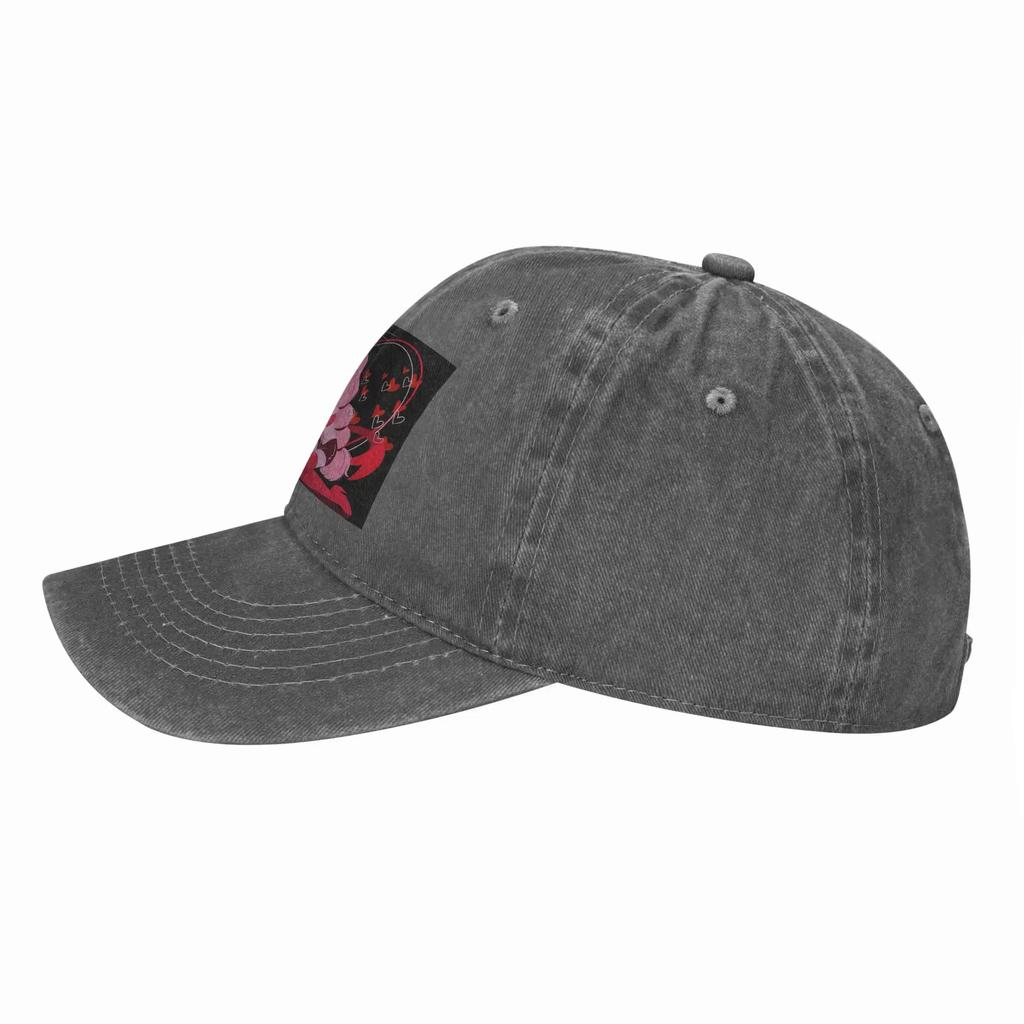 Charlie And Vaggie Valentines Hazbin Hotels Denim Cap Casual Baseball Caps Adjustable Hat Summer Unisex Baseball Hats