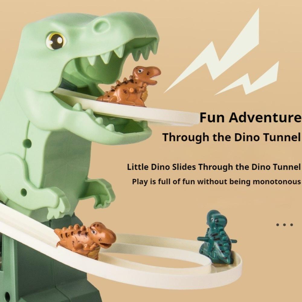 Dinosaur Assembly Stair Climbing Toy Educational Fun Electric Slide Track Toy Car
