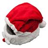 Christmas Helmet Cover Elastic Motorcycle Santa Claus Funny Cover Plush Santa Claus Helmet Cover for Outdoor Party Xmas