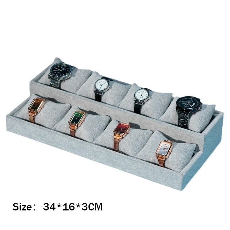 Flannel Bracelet Display Tray Jewelry Watches Storage Pallet Watchmaker Wrist Watch Pallet Jewellery Ladder Organizer Tray