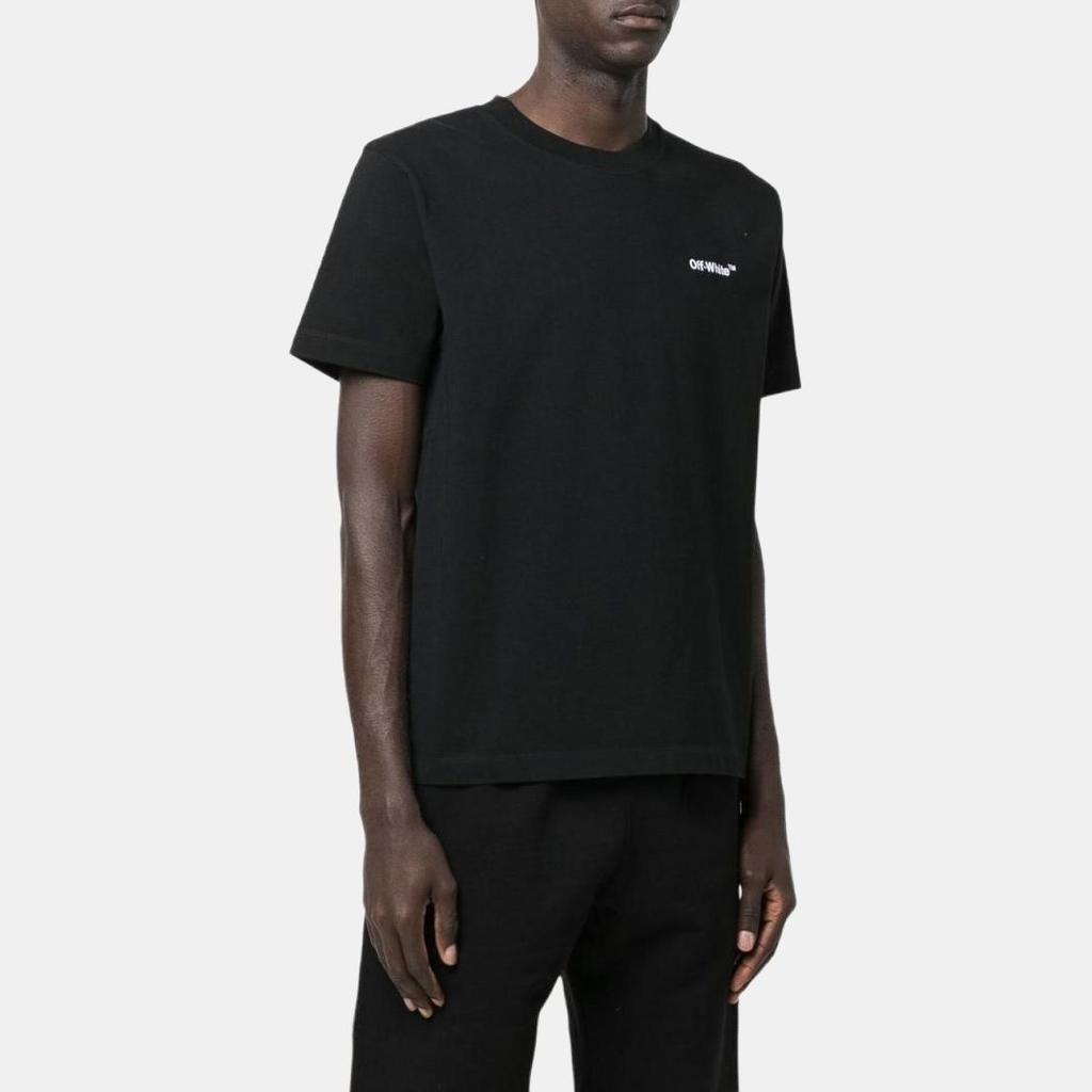 Off-White Helvetica Short-Sleeve Tee Men's OMAA027C99JER0091001