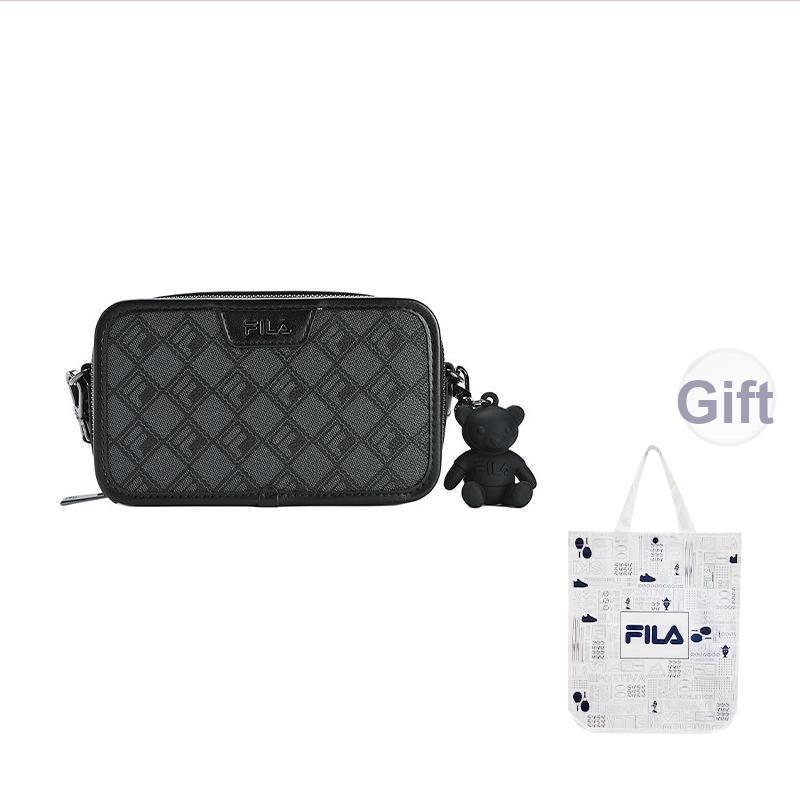 New FILA Polyvinyl Chloride Crossbody Bag Shoulder Bag Regular Women's Black F13W443161FBK