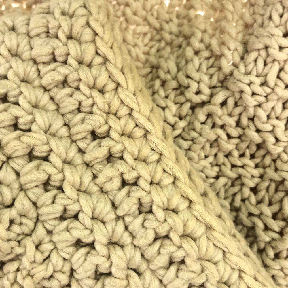 FOXEY Kurzarm Baumwollstrick-Cardigan 40 beige Damen Gebraucht