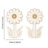 10pcs/set Wooden DIY Tulip Shape Assembly Tulip Shape Sunflower Wood Pieces Combination Set Rose Flower Handmade