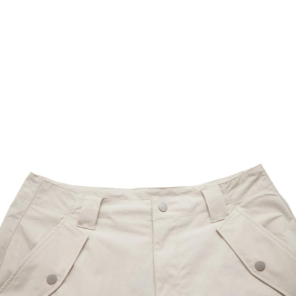 Li Ning Solid Color Mid Waist Comfortable Versatile Loose Casual Shorts Men shorts Mica-Gray AKSU219-1