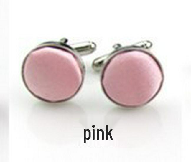 

Элегантные запонки из шелкового сатина однотонные - 1,5 см Iron