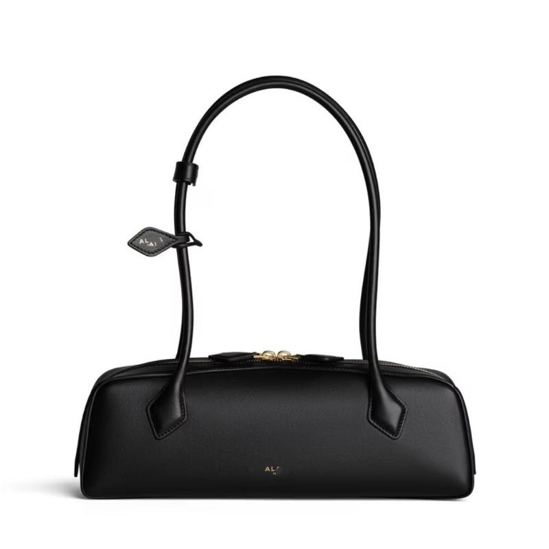 Sac d'épaule en cuir sous le bras style sac à saucisse pour femme sac de travail pour les trajets sac baguette