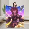 Agnes Tachyon Knitted Blanket Uma Musume Pretty Derby Fuzzy Throw Blanket Bed Sofa Personalised Soft Warm Bedspreads