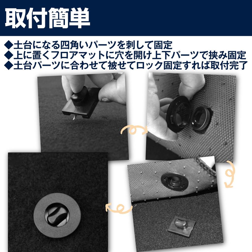 MOMOIRO SAMURAI Floor Mat Clips for Car, Floor Mat Fixing Clips, Set of 8