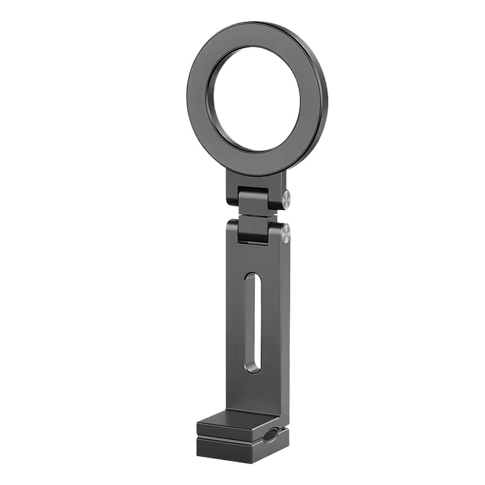 Universal Magnetic Phone Holder 360° Rotating Portable Phone Stand Foldable Tripod Magsafe Mount for Live Broadcast Travel Plane