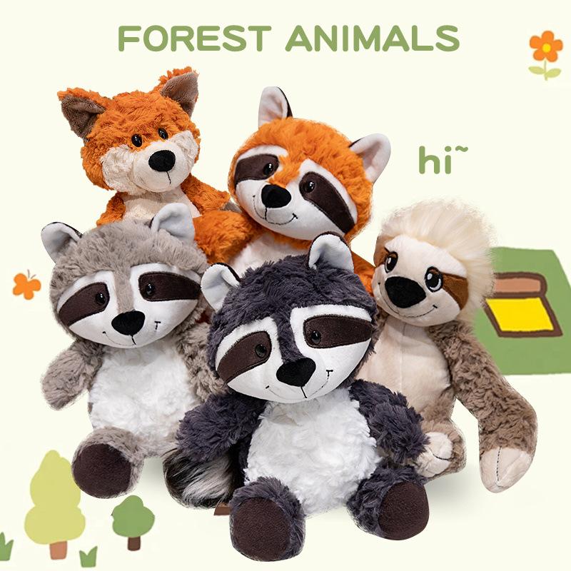 NICI Forest Friend Cute Little Fox Plush Toy Raccoon Doll Children Doll Souvenir Mini