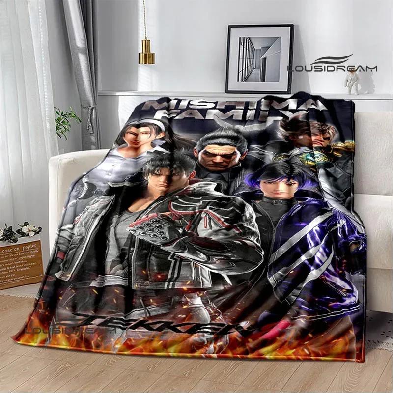 3D game tekken8 Printed blankets picnic blanket Warm blankets Flannel Soft Cozy Blanket Home travel blanket Birthday Gift