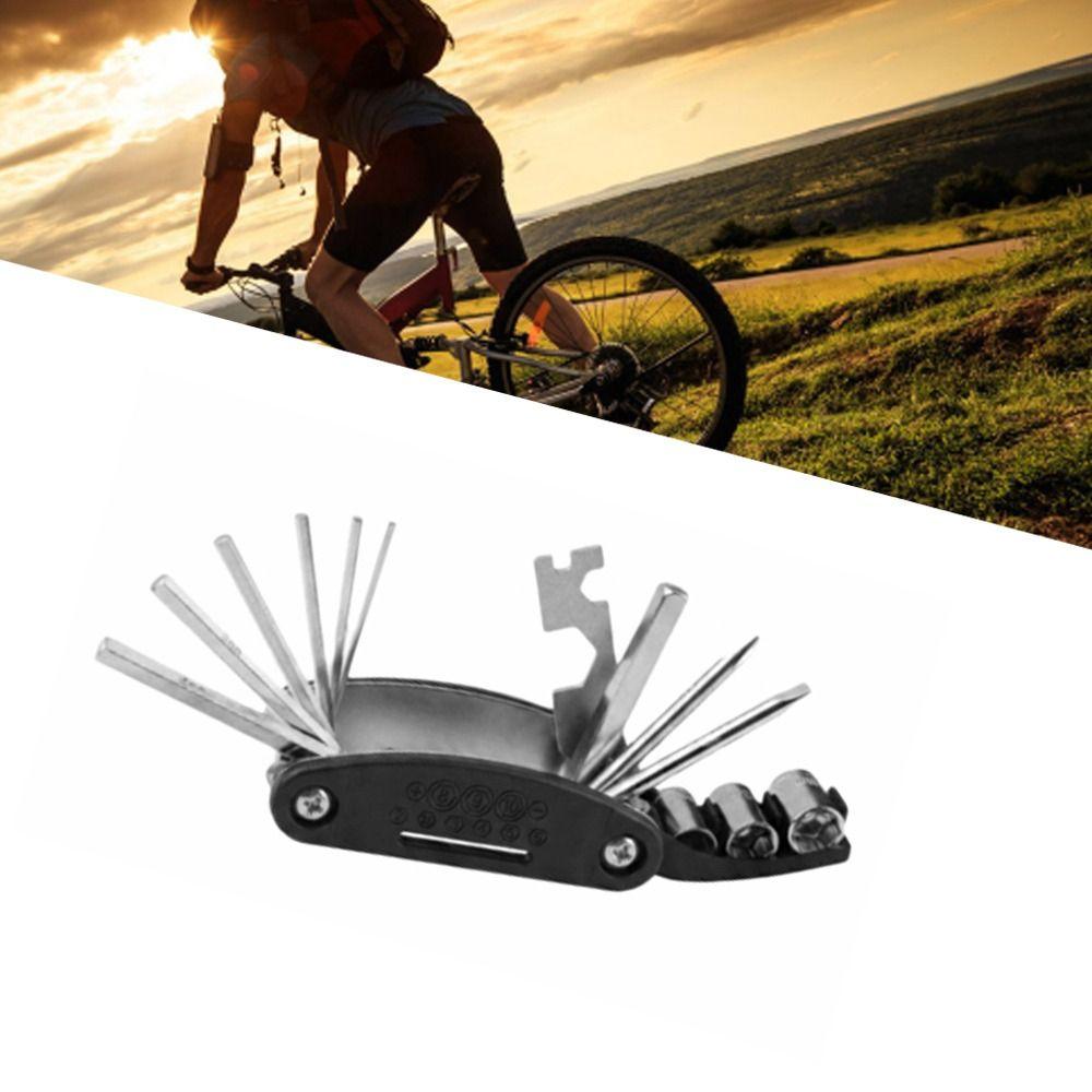 2PCS 16-in-1 Mountain Bike Repair Kit Multifunctional Tool Cycling Repair Tool  Outdoor Riding