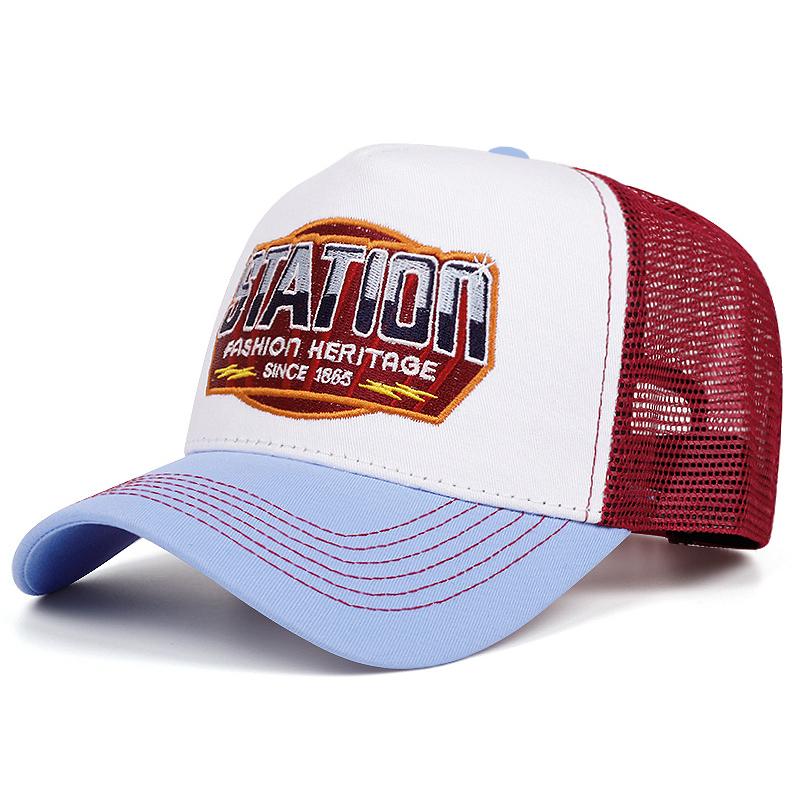 

New Station1865 Truck Hat Men S Hip Hop Hat Women S Outdoor Skateboarding Hat Sunshade Baseball Hat Mesh Hat