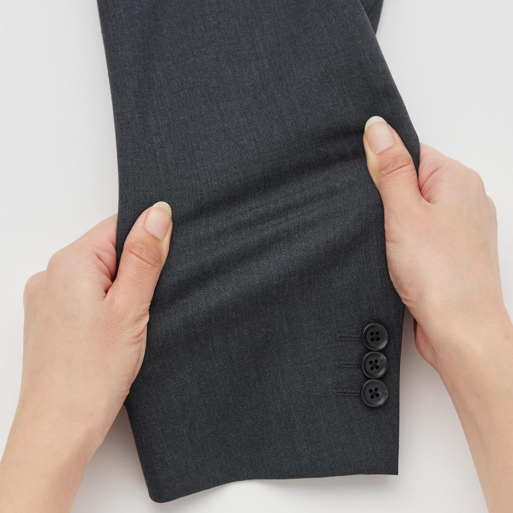 Uniqlo Japan Stretch Wool Jacket  Can Be Set Up 