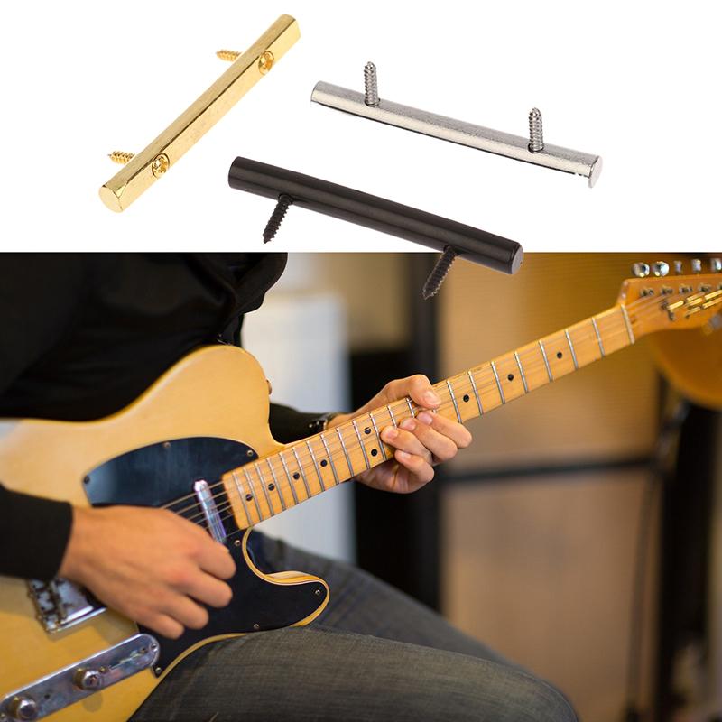 Strengholderstang med 2 skruer Metallstrengholder for elektrisk gitar Musikkinstrumenter Gitardeler Tilbehør