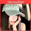 Mint Green Floral Cotton Baseball Cap With Wide Brim Sun Shade For Women Summer Sun Protection