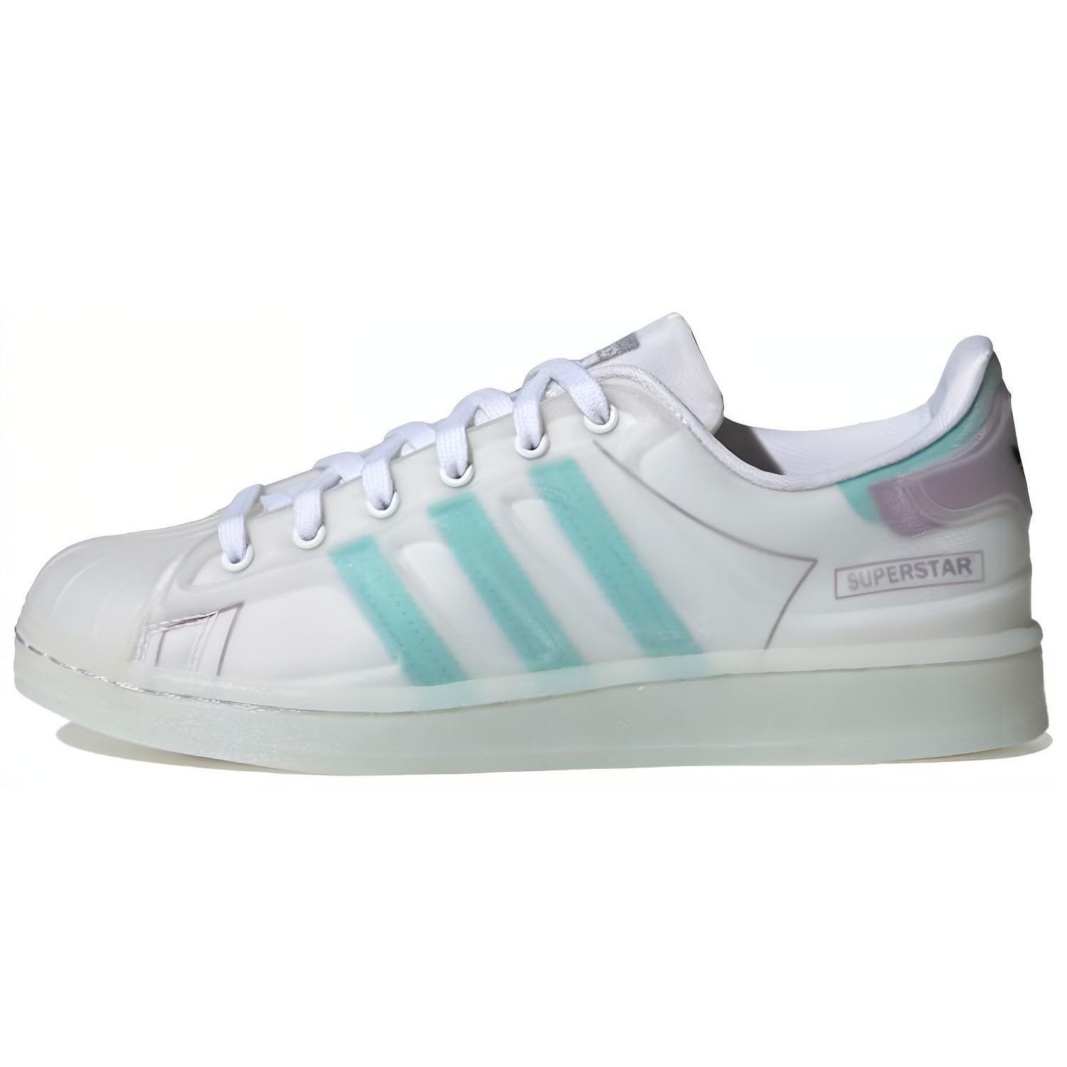 (WMNS) adidas originals Superstar Futureshell Shoes White/Blue Women s FY7356 EU 36