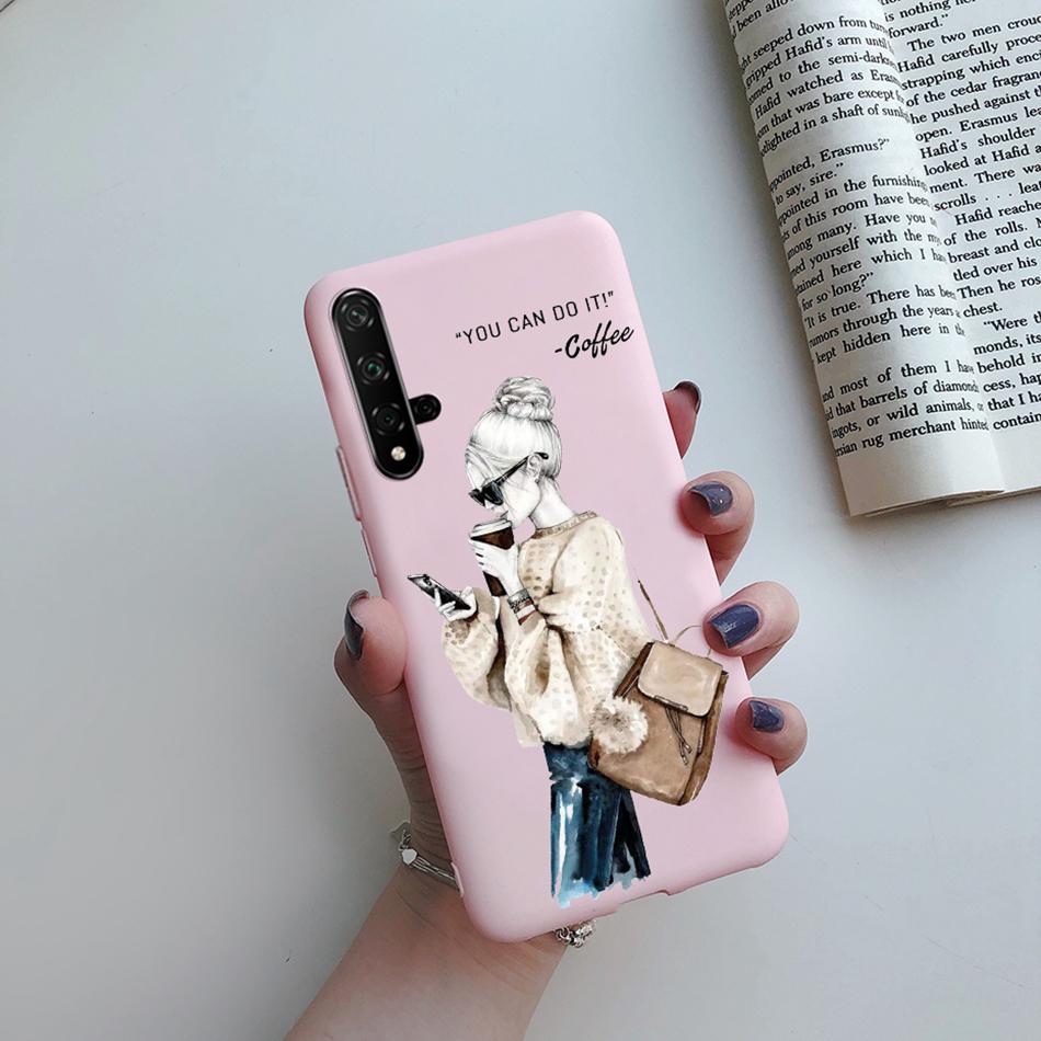 For Honor 20 Case Cartoons Love Heart TPU Funda For Huawei Honor 20 Pro Lite YAL-L21 YAL-L41 20S MAR-LX1H Back Cover Phone Case