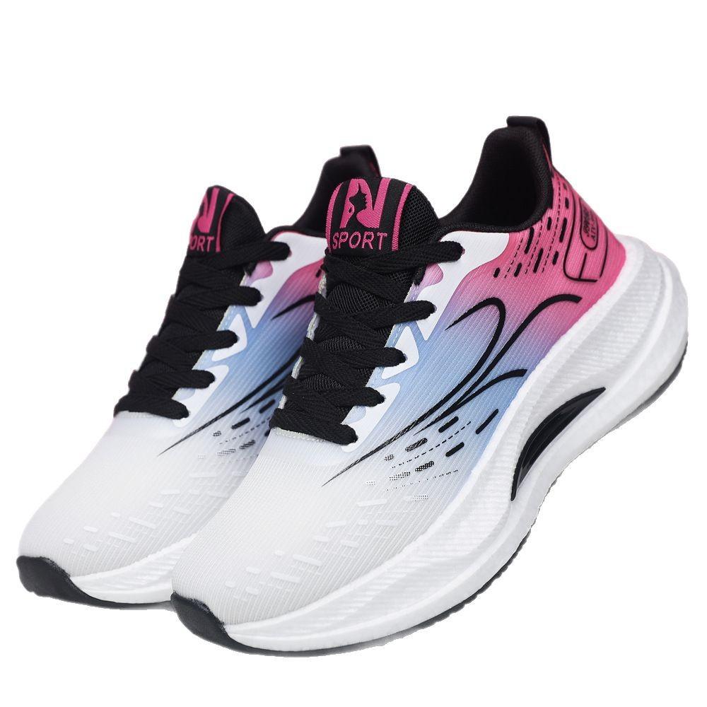 Spring new sports and leisure shoes carbon plate heightening running shoes lightweight shoes