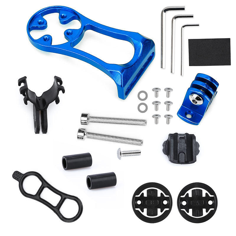 Bicycle Computer Mount Cycling Bike Mount Stem Extension Mount Holder for Computer Bicycle Computer Holder синий