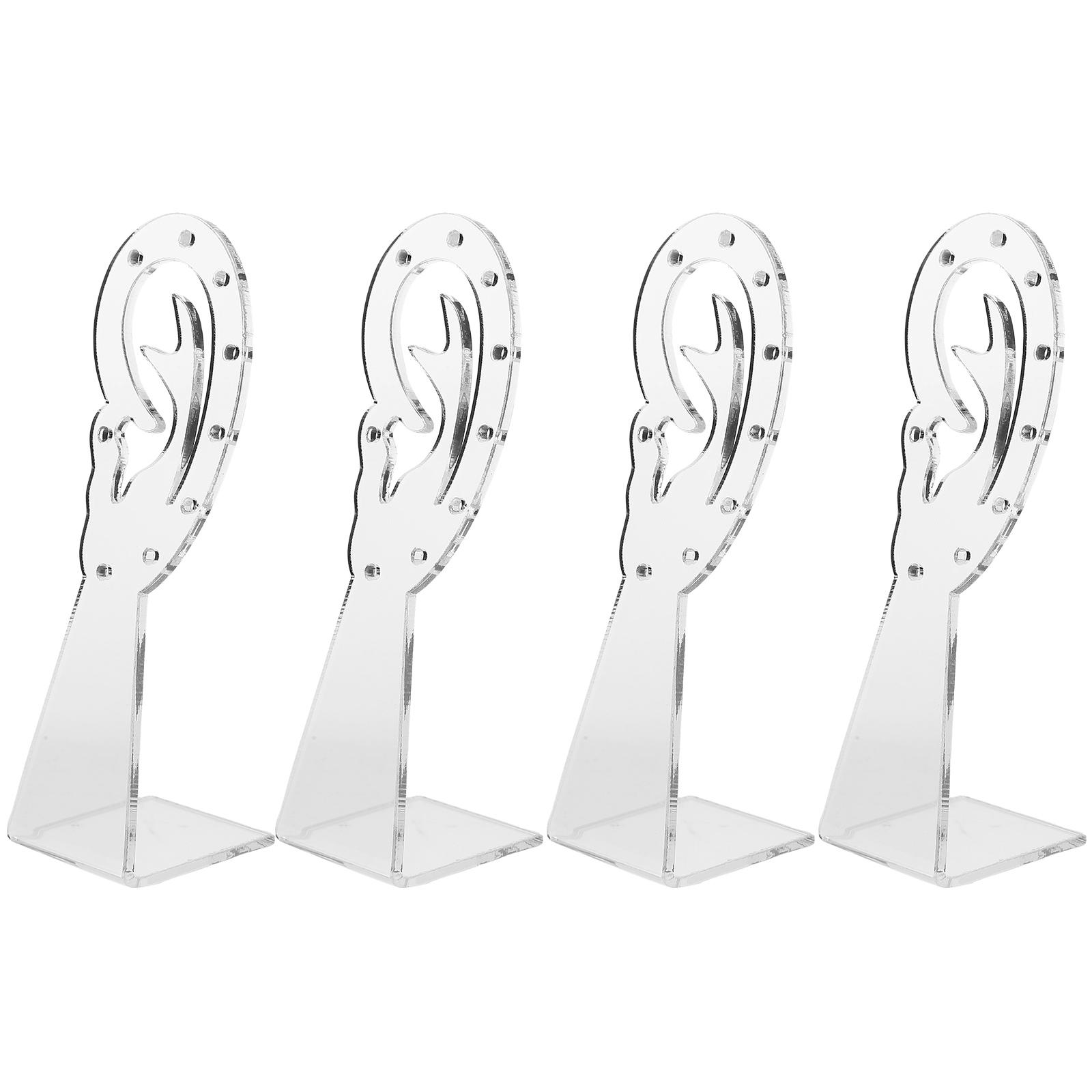

4 Pcs Foldable Earring Display Stand Jewelry Earrings Acrylic Holder for Selling