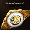 OLEVS Gold Steel Dragon Dial Automatic Watch Men Full Steel Waterproof Miyota Mechanical Mens Watches Top Brand Luxury Relogio